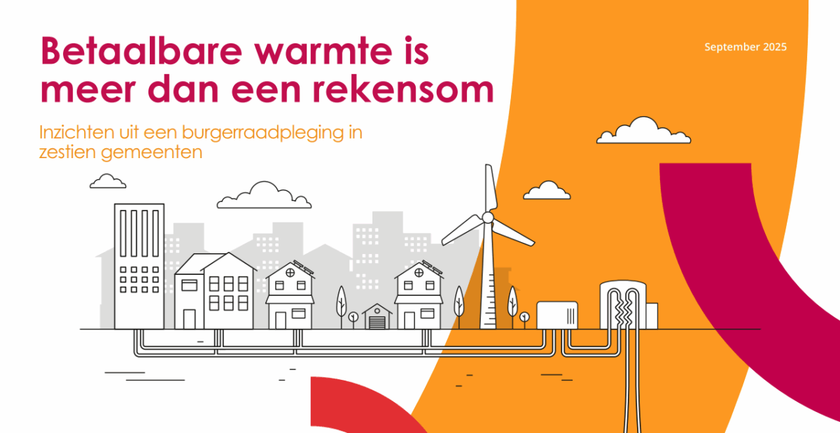 Onderzoek: meerderheid Nederlanders positief over duurzame warmte